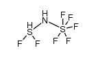 ((pentafluorosulfanyl)imino)difluorosulfane Structure