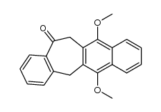 6,11-dimethoxy-5H-benzo[4,5]cyclohepta[1,2-b]naphthalen-13(12H)-one Structure