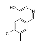 N-[(4-chloro-3-methylphenyl)methylideneamino]formamide结构式