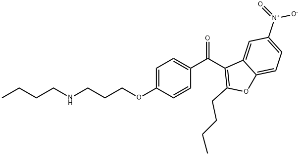 Methanone, [4-[3-(butylamino)propoxy]phenyl](2-butyl-5-nitro-3-benzofuranyl)-图片