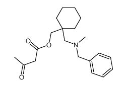 acetoacetic acid [1-(N-benzyl-N-methylaminomethyl)cyclohexyl) methyl ester Structure
