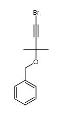 (((4-bromo-2-methylbut-3-yn-2-yl)oxy)methyl)benzene Structure
