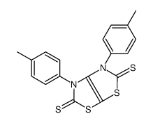3,4-bis(4-methylphenyl)-[1,3]thiazolo[4,5-d][1,3]thiazole-2,5-dithione结构式