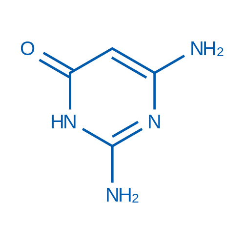 2,6-diaminopyrimidin-4-ol structure