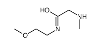 N-(2-methoxyethyl)-2-(methylamino)acetamide structure