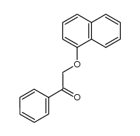 2-(naphthalen-1-yloxy)-1-phenylethanone结构式