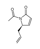 2H-Pyrrol-2-one, 1-acetyl-1,5-dihydro-5-(2-propenyl)-, (R)- (9CI)结构式