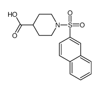 1-(2-Naphthylsulfonyl)-4-piperidinecarboxylic acid structure