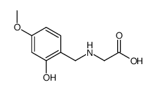 2-[(2-hydroxy-4-methoxyphenyl)methylamino]acetic acid结构式