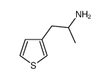 1-(噻吩-3-基)丙-2-胺结构式