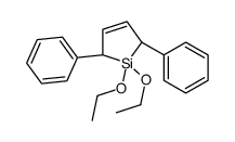 (2S,5R)-1,1-diethoxy-2,5-diphenyl-2,5-dihydrosilole结构式