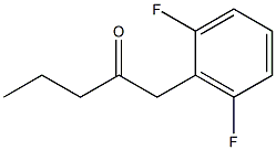 1-(2,6-DIFLUOROPHENYL)PENTAN-2-ONE结构式