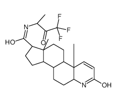 (1S,3aS,3bS,5aR,9aR,9bS,11aS)-9a,11a-dimethyl-7-oxo-N-(4,4,4-trifluoro-3-oxobutan-2-yl)-1,2,3,3a,3b,4,5,5a,6,9b,10,11-dodecahydroindeno[5,4-f]quinoline-1-carboxamide Structure