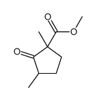 methyl 1,3-dimethyl-2-oxocyclopentane-1-carboxylate结构式