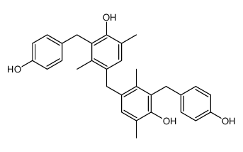 4-[[4-hydroxy-3-[(4-hydroxyphenyl)methyl]-2,5-dimethylphenyl]methyl]-2-[(4-hydroxyphenyl)methyl]-3,6-dimethylphenol Structure