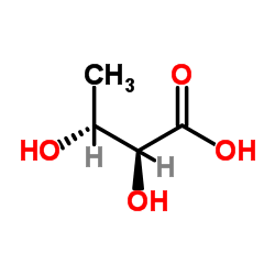 (2S,3R)-2,3-dihydroxybutanoic acid structure
