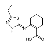 2-[(5-ethyl-1,3,4-thiadiazol-2-yl)amino]cyclohexene-1-carboxylic acid Structure