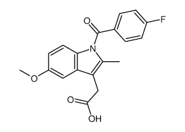 Fluoroindomethacin结构式