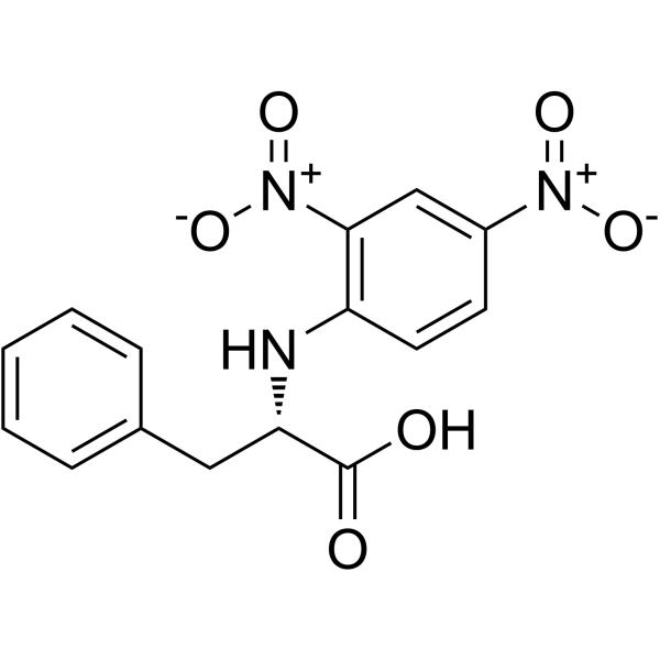 L-Phenylalanine,N-(2,4-dinitrophenyl)- structure