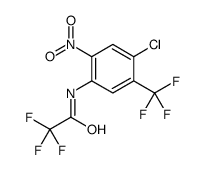 N-[4-chloro-2-nitro-5-(trifluoromethyl)phenyl]-2,2,2-trifluoroacetamide structure