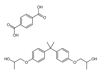 1-[4-[2-[4-(2-hydroxypropoxy)phenyl]propan-2-yl]phenoxy]propan-2-ol,terephthalic acid Structure