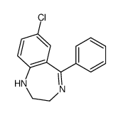 7-Chloro-2,3-dihydro-5-phenyl-1H-1,4-benzodiazepine结构式