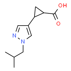 2-[1-(2-methylpropyl)-1H-pyrazol-4-yl]cyclopropane-1-carboxylic acid picture