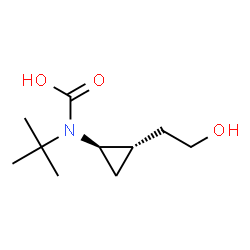 Carbamic acid, [(1R,2S)-2-(2-hydroxyethyl)cyclopropyl]-, 1,1-dimethylethyl structure