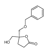 (R)-5-(hydroxymethyl)-5-[(phenylmethoxy)methyl]-3,4,5-trihydrofuran-2-one Structure