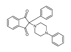 2-phenyl-2-(4-phenylpiperazin-1-yl)indene-1,3-dione结构式