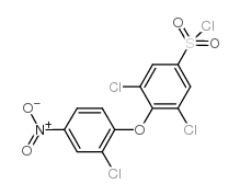 3,5-DICHLORO-4-(2-CHLORO-4-NITROPHENOXY)BENZENE-1-SULFONYL CHLORIDE structure