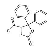 5-oxo-2,2-diphenyltetrahydrofuran-3-carbonyl chloride结构式