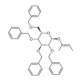 2-buten-2-yl 2,3,4,6-tetra-O-benzyl-β-D-glucopyranoside Structure