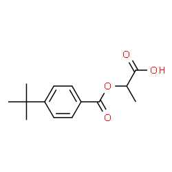 Benzoic acid, 4-(1,1-dimethylethyl)-, 1-carboxyethyl ester (9CI)结构式