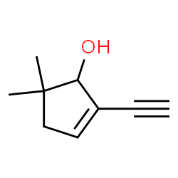 2-Cyclopenten-1-ol, 2-ethynyl-5,5-dimethyl- (9CI)结构式