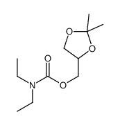 (2,2-dimethyl-1,3-dioxolan-4-yl)methyl N,N-diethylcarbamate结构式