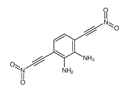 3,6-bis(2-nitroethynyl)benzene-1,2-diamine Structure