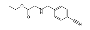 ethyl [[(4-cyanophenyl)methyl]amino]acetate结构式