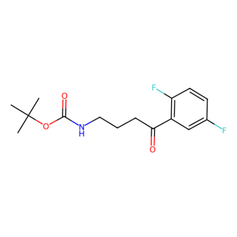2-Methyl-2-propanyl [4-(2,5-difluorophenyl)-4-oxobutyl]carbamate Structure