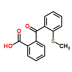 2-[2-(methylthio)benzoyl]benzoic acid结构式