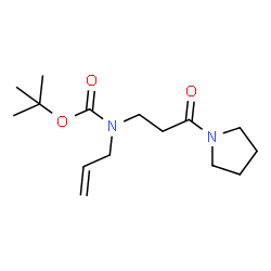 Tert-Butyl Allyl(3-Oxo-3-(Pyrrolidin-1-Yl)Propyl)Carbamate Structure