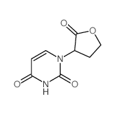 1-(2-oxooxolan-3-yl)pyrimidine-2,4-dione结构式