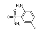 2-氨基-5-氟苯磺酰胺结构式