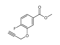 4-Fluoro-3-prop-2-ynyloxy-benzoic acid methyl ester结构式