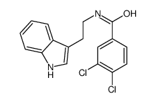 3,4-dichloro-N-[2-(1H-indol-3-yl)ethyl]benzamide结构式