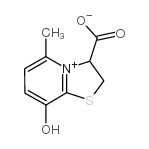 8-hydroxy-5-methyl-2,3-dihydro-[1,3]thiazolo[3,2-a]pyridin-4-ium-3-carboxylate结构式