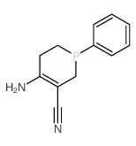 3-Phosphorincarbonitrile,4-amino-1,2,5,6-tetrahydro-1-phenyl- structure