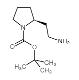 (S)-2-(2-氨基乙基)吡咯烷-1-羧酸叔丁酯结构式