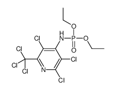 2,3,5-trichloro-N-diethoxyphosphoryl-6-(trichloromethyl)pyridin-4-amine结构式