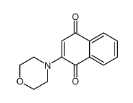 2-morpholin-4-ylnaphthalene-1,4-dione结构式